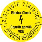 Pr&uuml;fplakette Elektro-Check - Gepr&uuml;ft... Artikel-Nr. (300.C3110)