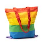 Baumwolltasche 38x42 cm Regenbogen Artikel-Nr. (225405)